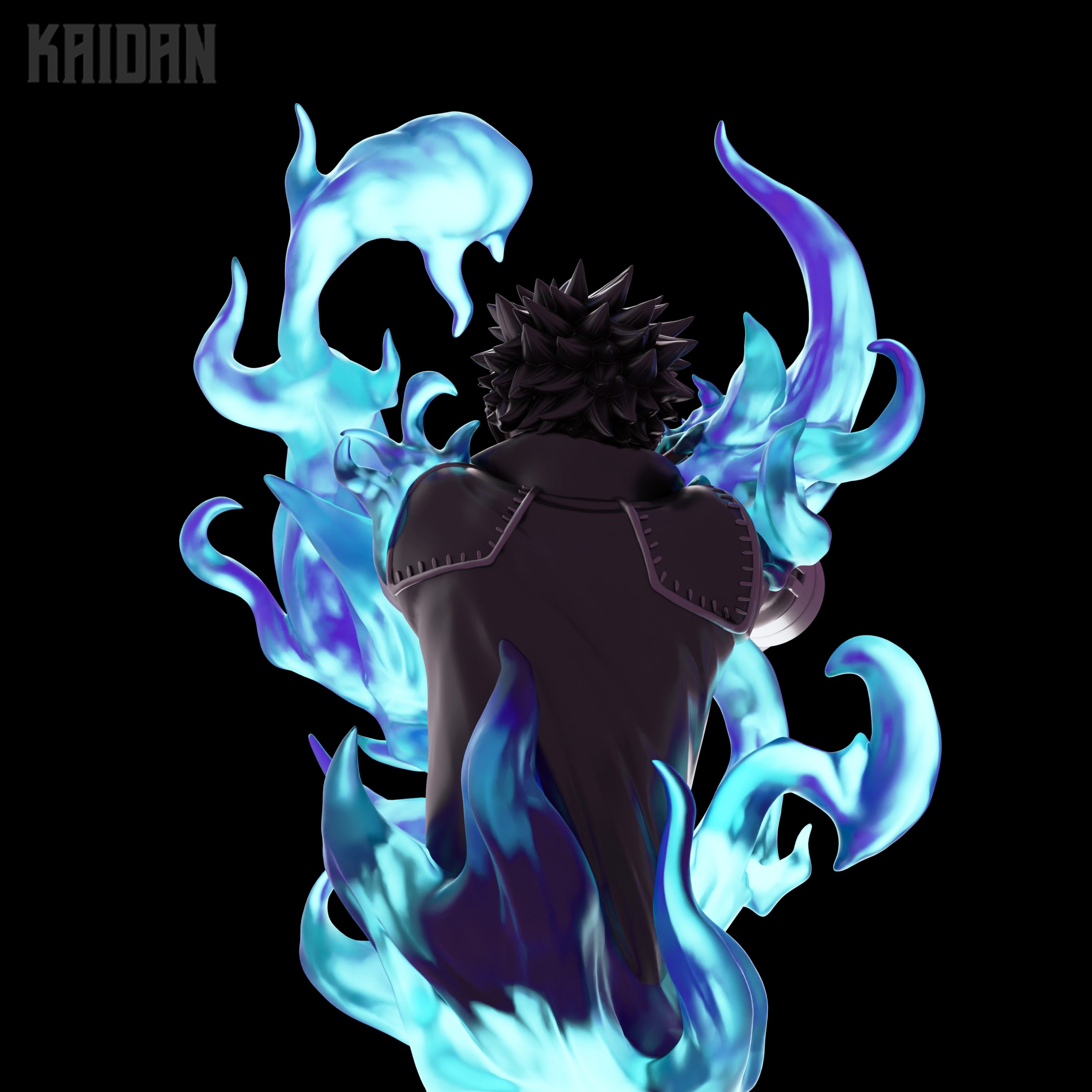 Blue Flame - High Detailed 16K 3D Printed Figure - Imagen 8