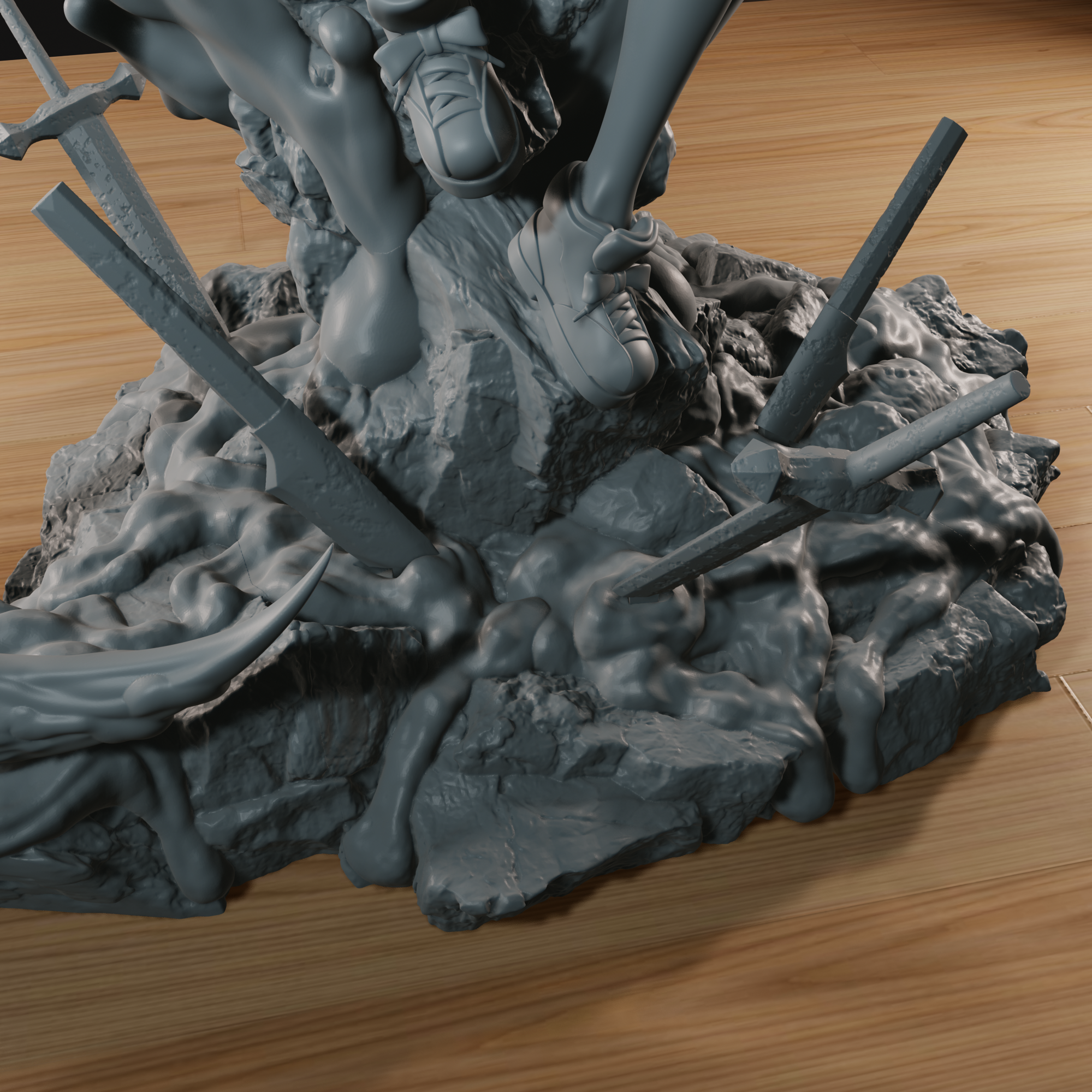 The Blood Fiend - High Detailed 16K 3D Printed Figure - Imagen 6