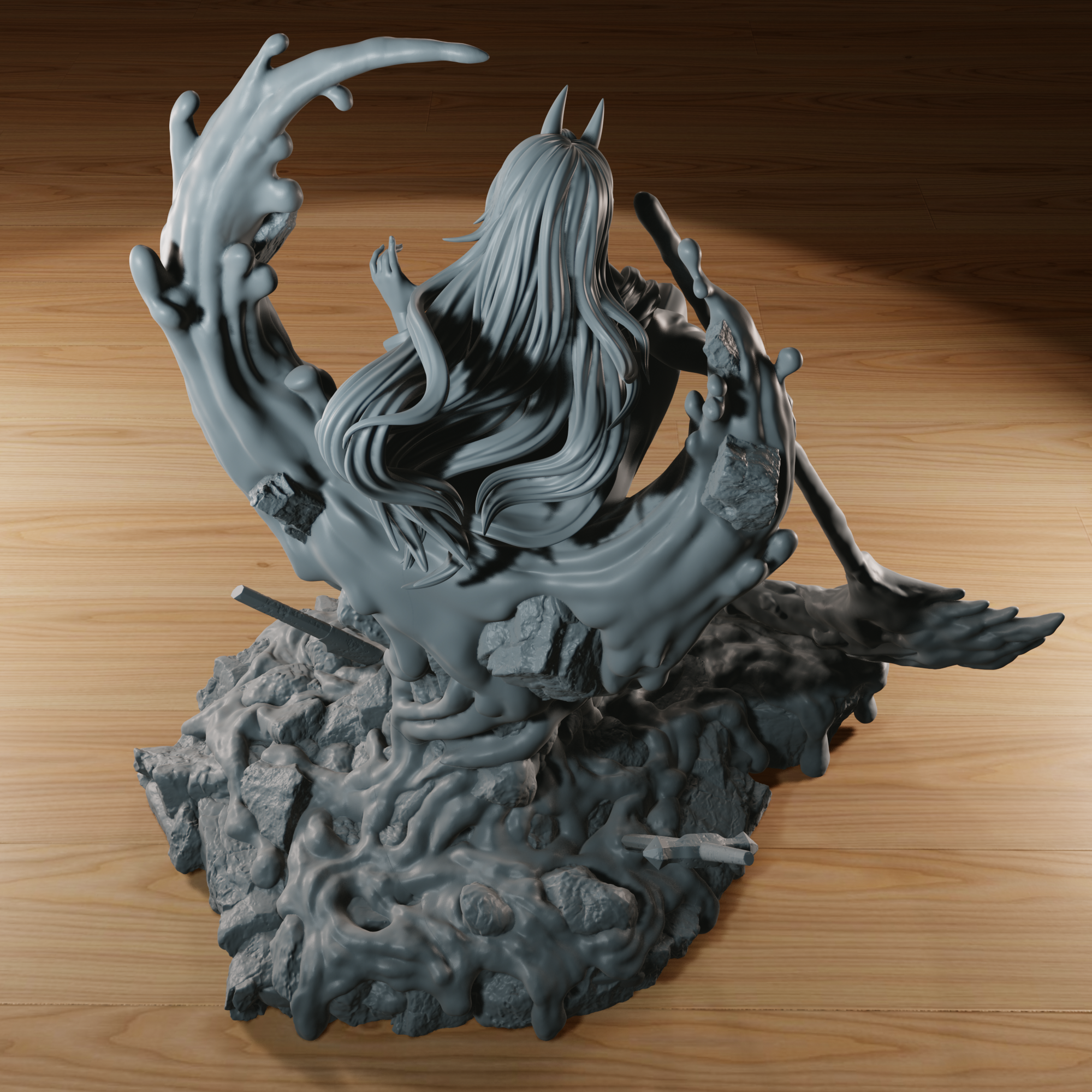 The Blood Fiend - High Detailed 16K 3D Printed Figure - Imagen 4