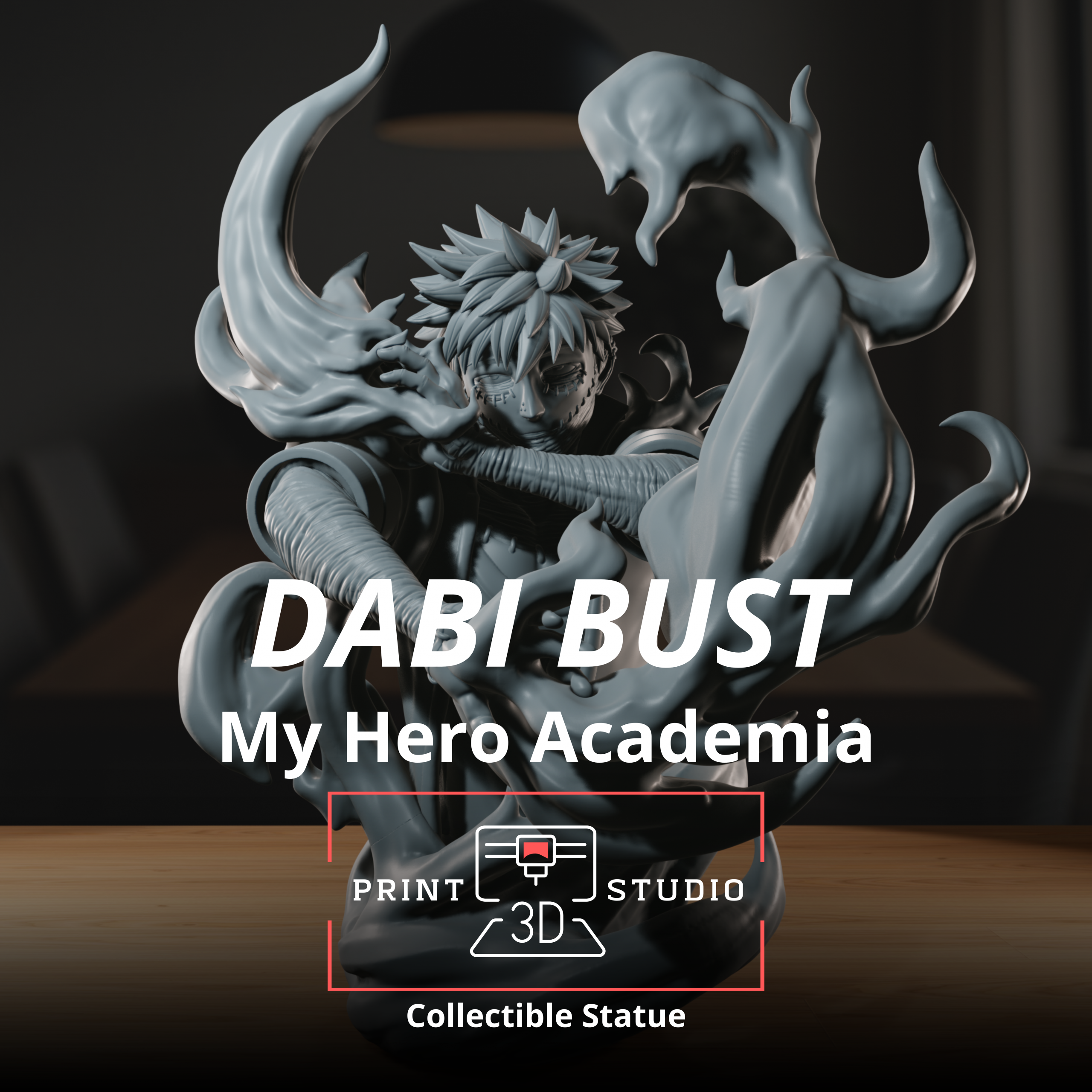 Blue Flame - High Detailed 16K 3D Printed Figure