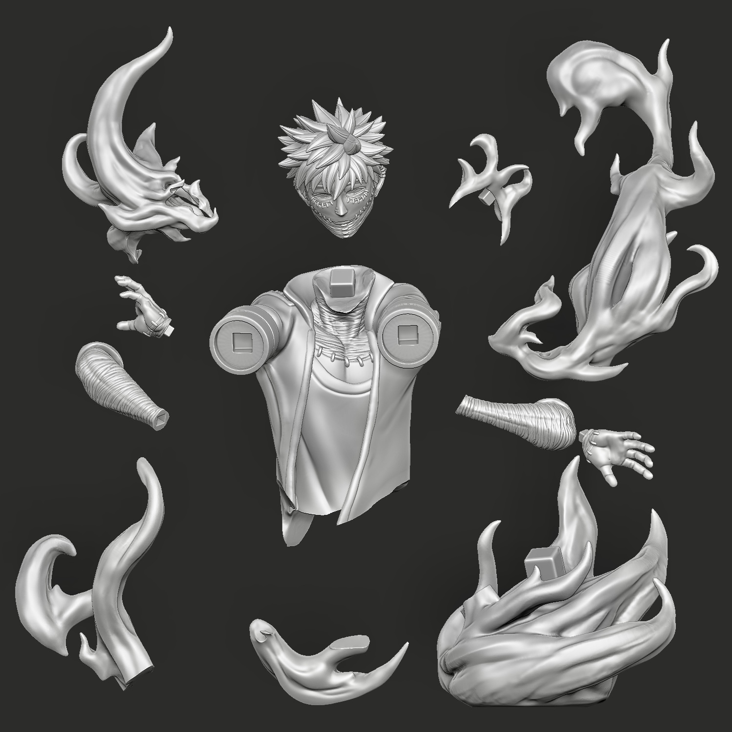 Blue Flame - High Detailed 16K 3D Printed Figure - Imagen 10