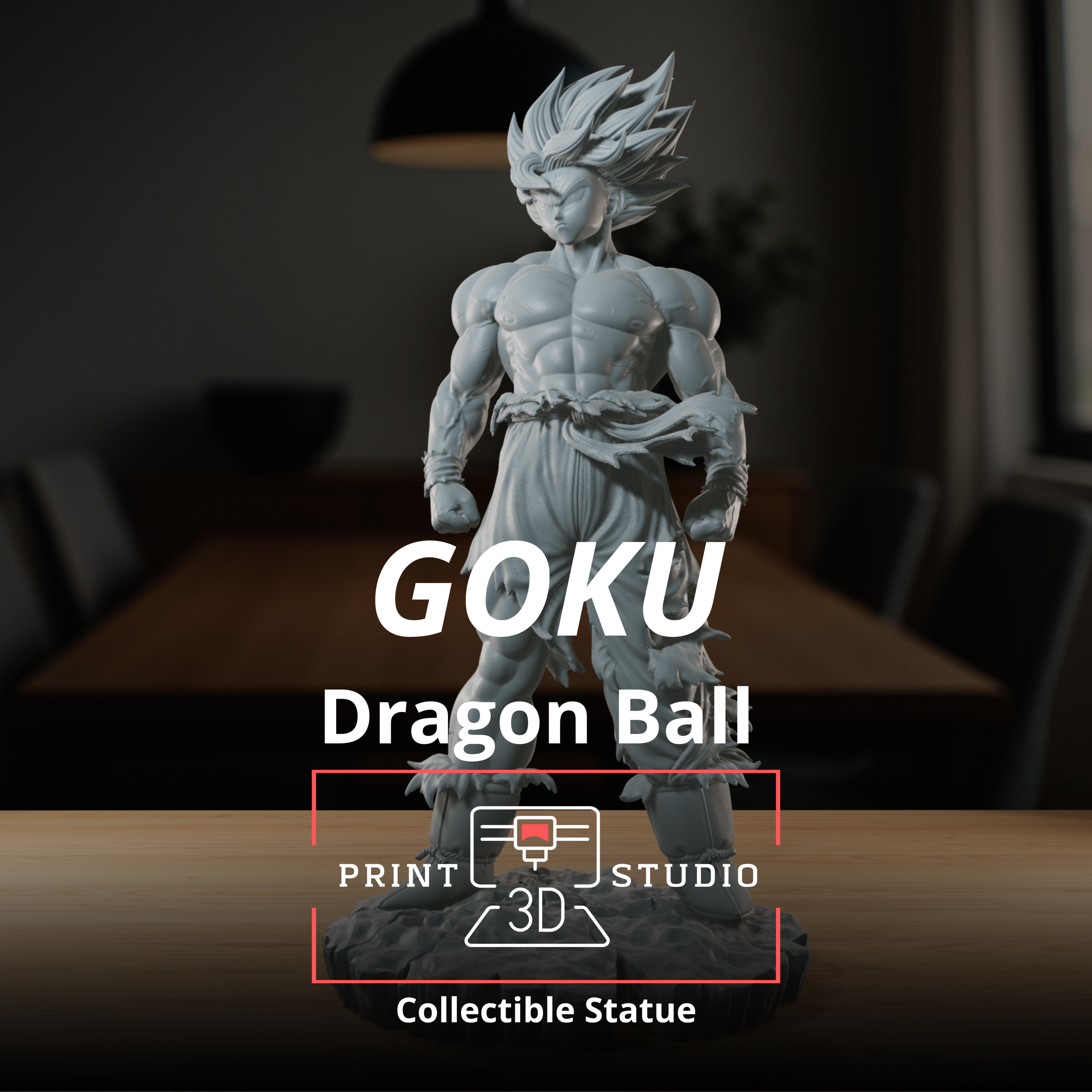 Kakarotto - High Detailed 16K 3D Printed Figure