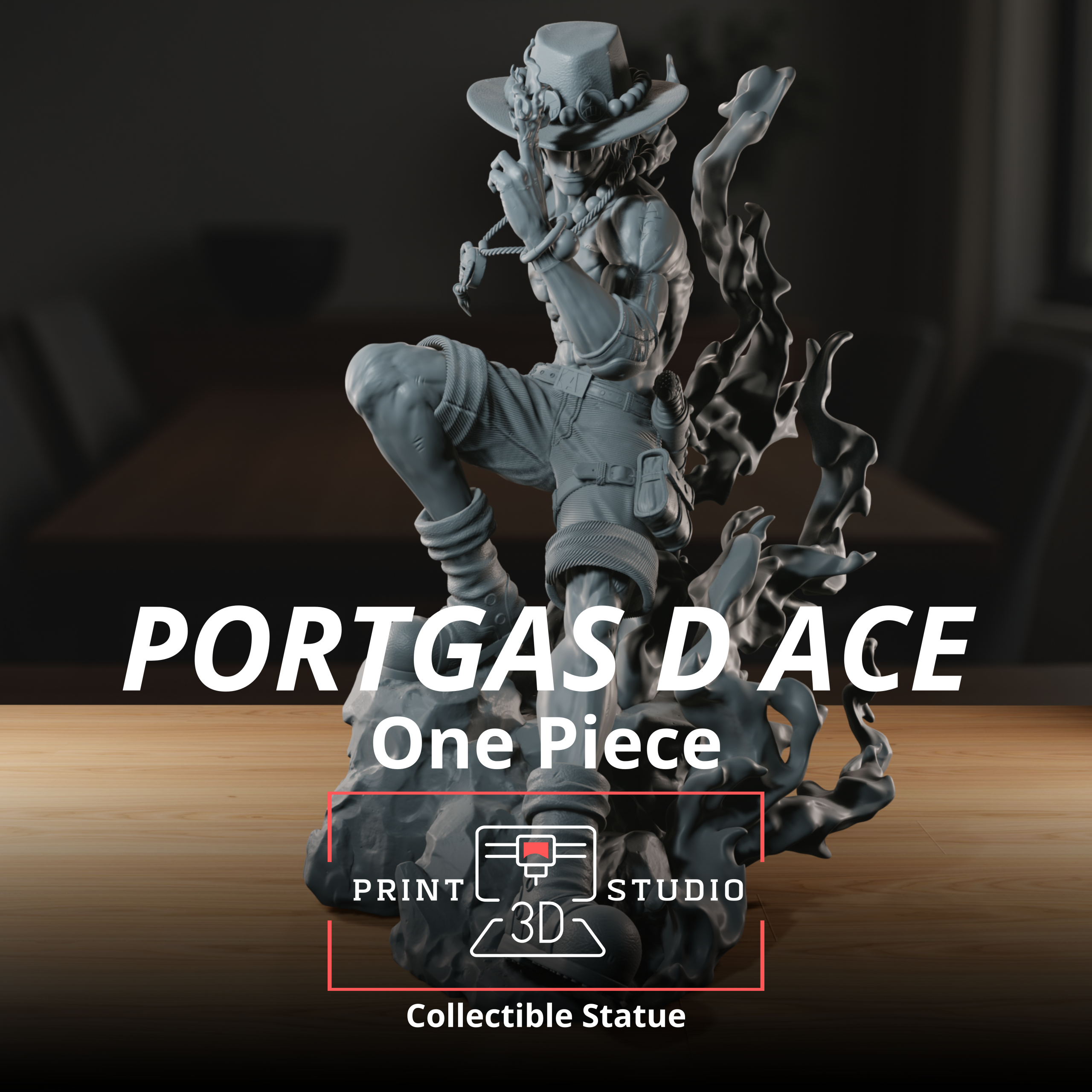 Fire Fist - High Detailed 16K 3D Printed Figure