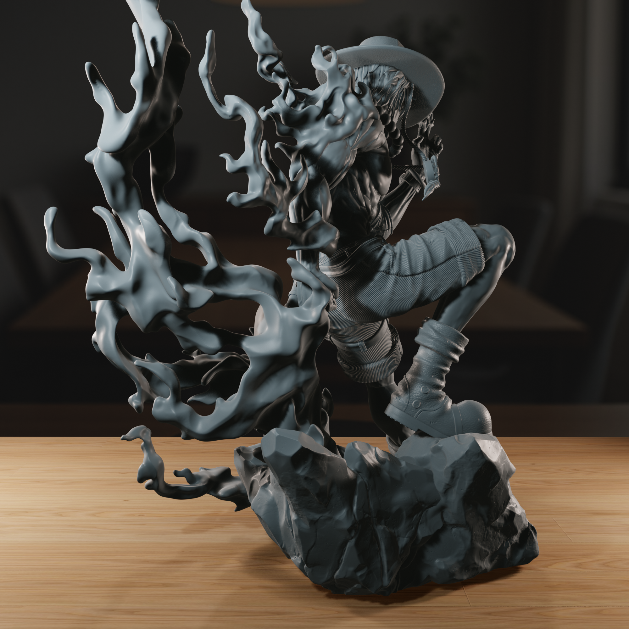 Fire Fist - High Detailed 16K 3D Printed Figure - Imagen 3