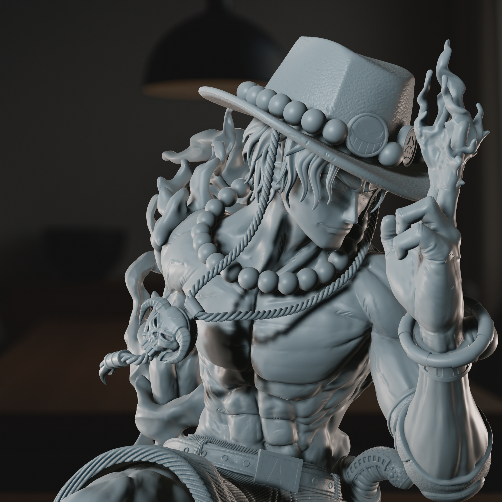 Fire Fist - High Detailed 16K 3D Printed Figure - Imagen 4