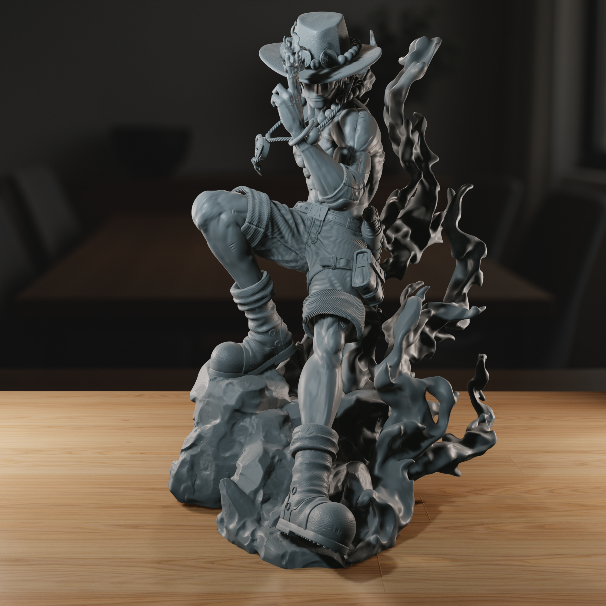 Fire Fist - High Detailed 16K 3D Printed Figure - Imagen 2