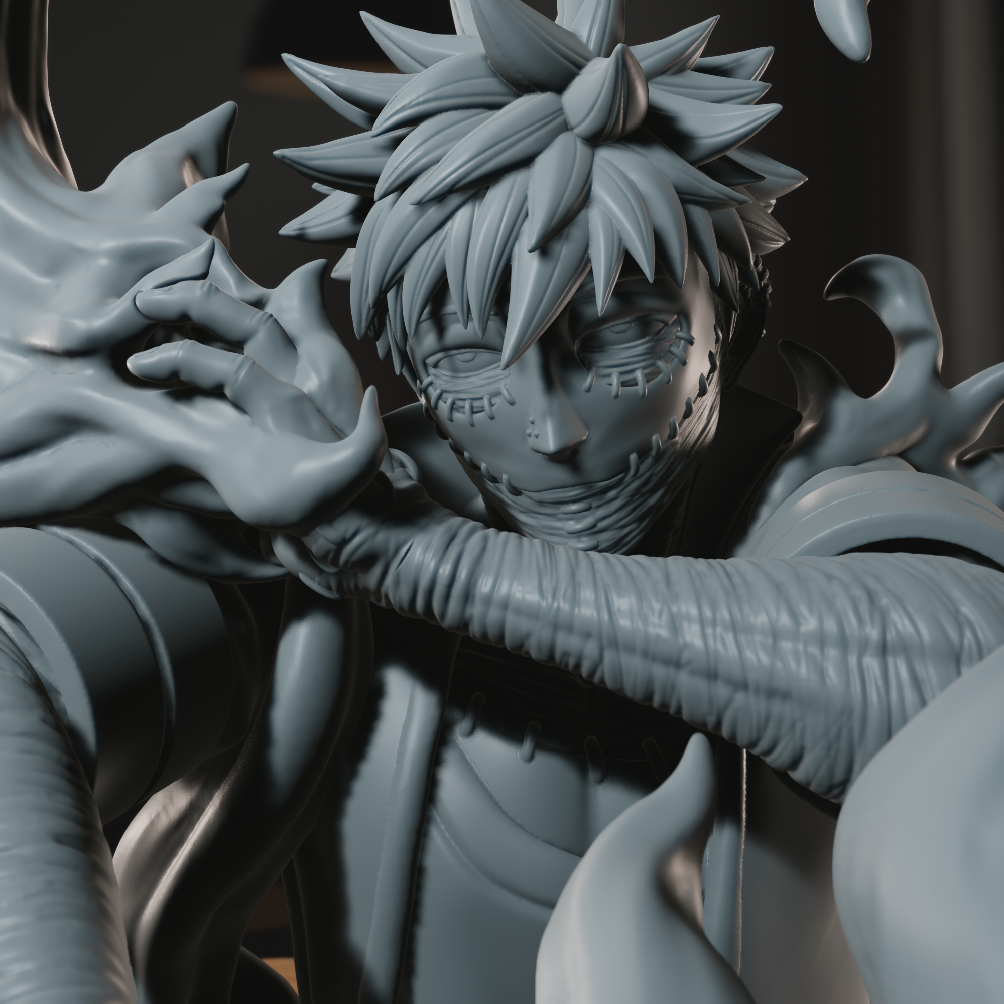 Blue Flame - High Detailed 16K 3D Printed Figure - Imagen 4