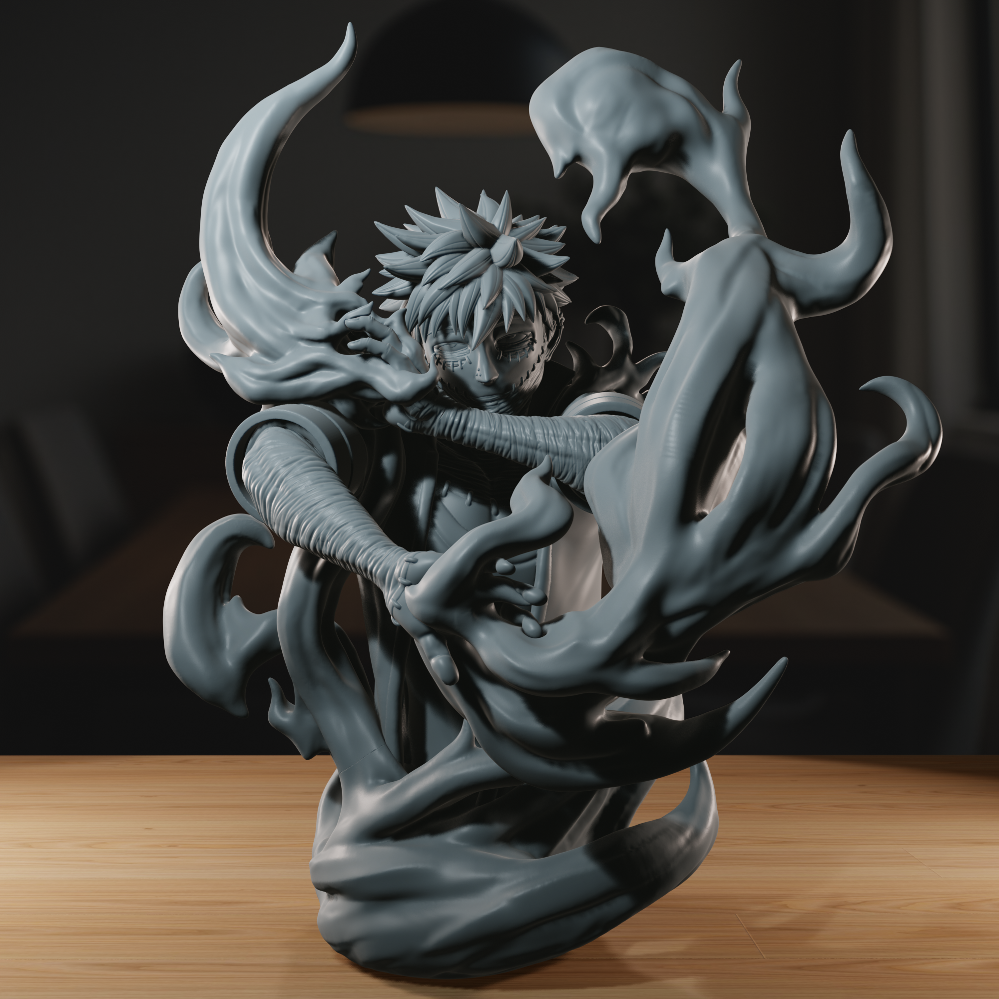 Blue Flame - High Detailed 16K 3D Printed Figure - Imagen 2