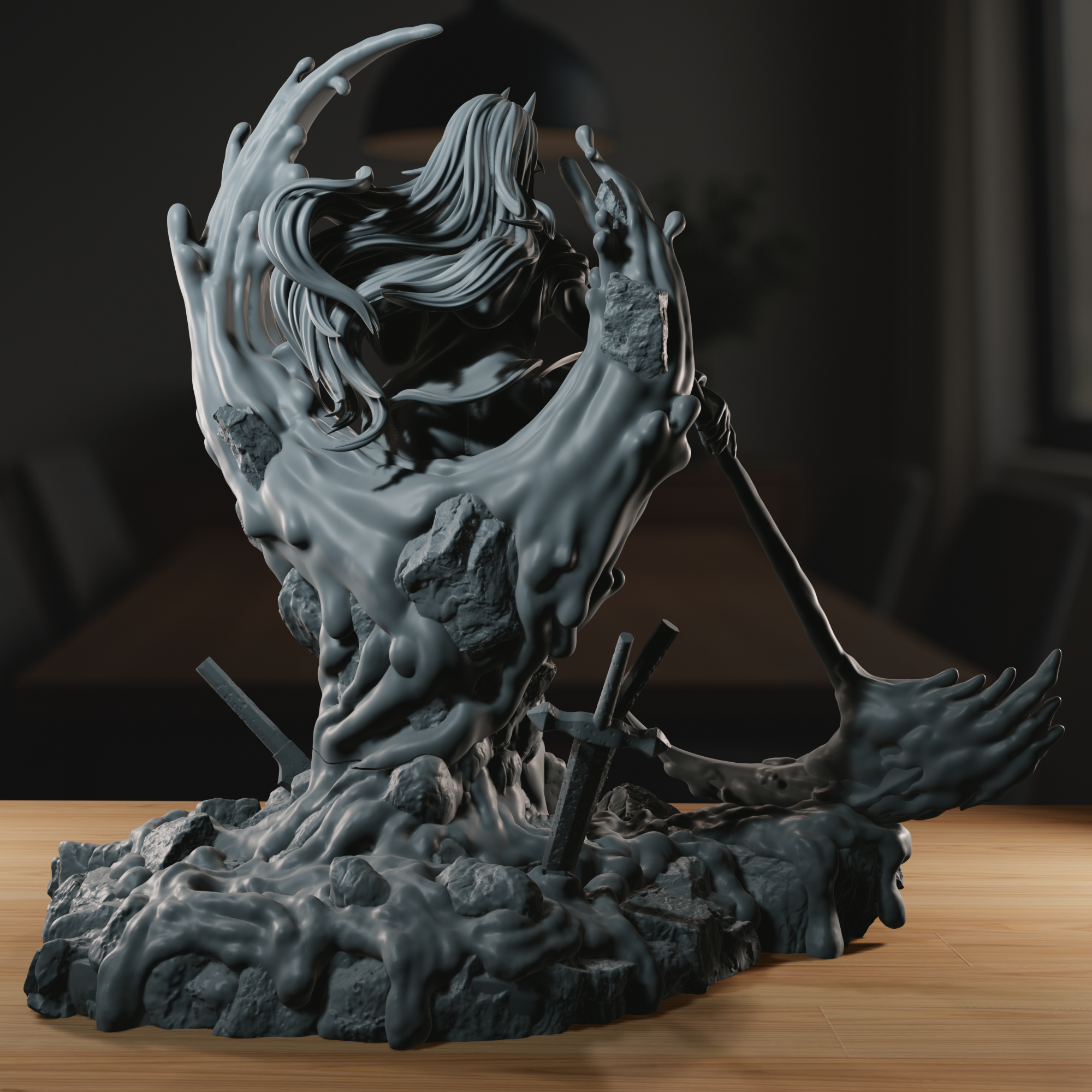 The Blood Fiend - High Detailed 16K 3D Printed Figure - Imagen 3