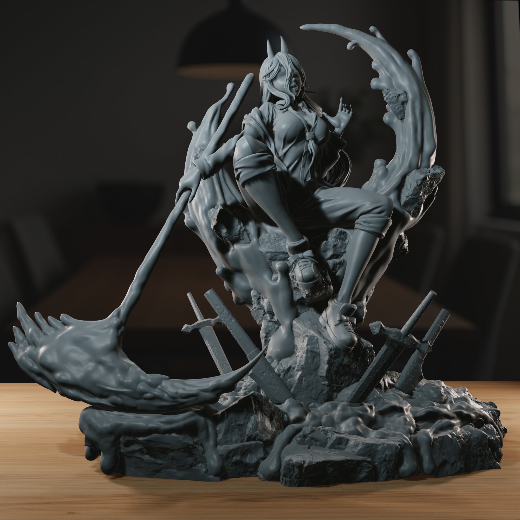 The Blood Fiend - High Detailed 16K 3D Printed Figure - Imagen 2