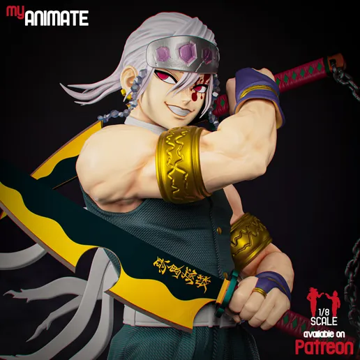 The Sound Hashira-High Detailed 16K 3D Printed Figure - Imagen 8