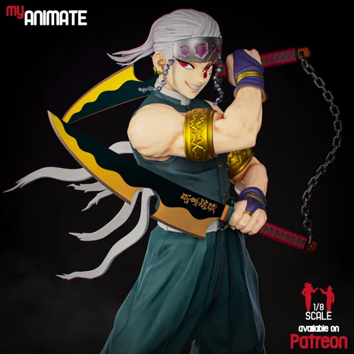 The Sound Hashira-High Detailed 16K 3D Printed Figure - Imagen 7