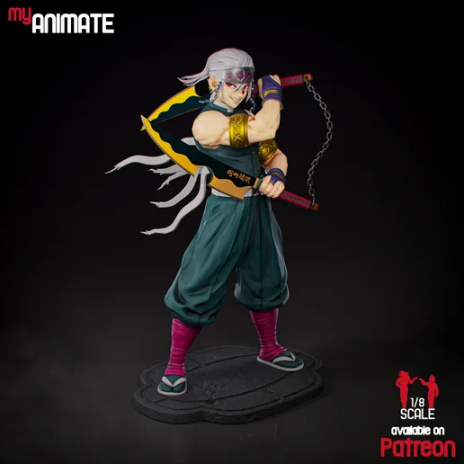 The Sound Hashira-High Detailed 16K 3D Printed Figure - Imagen 6