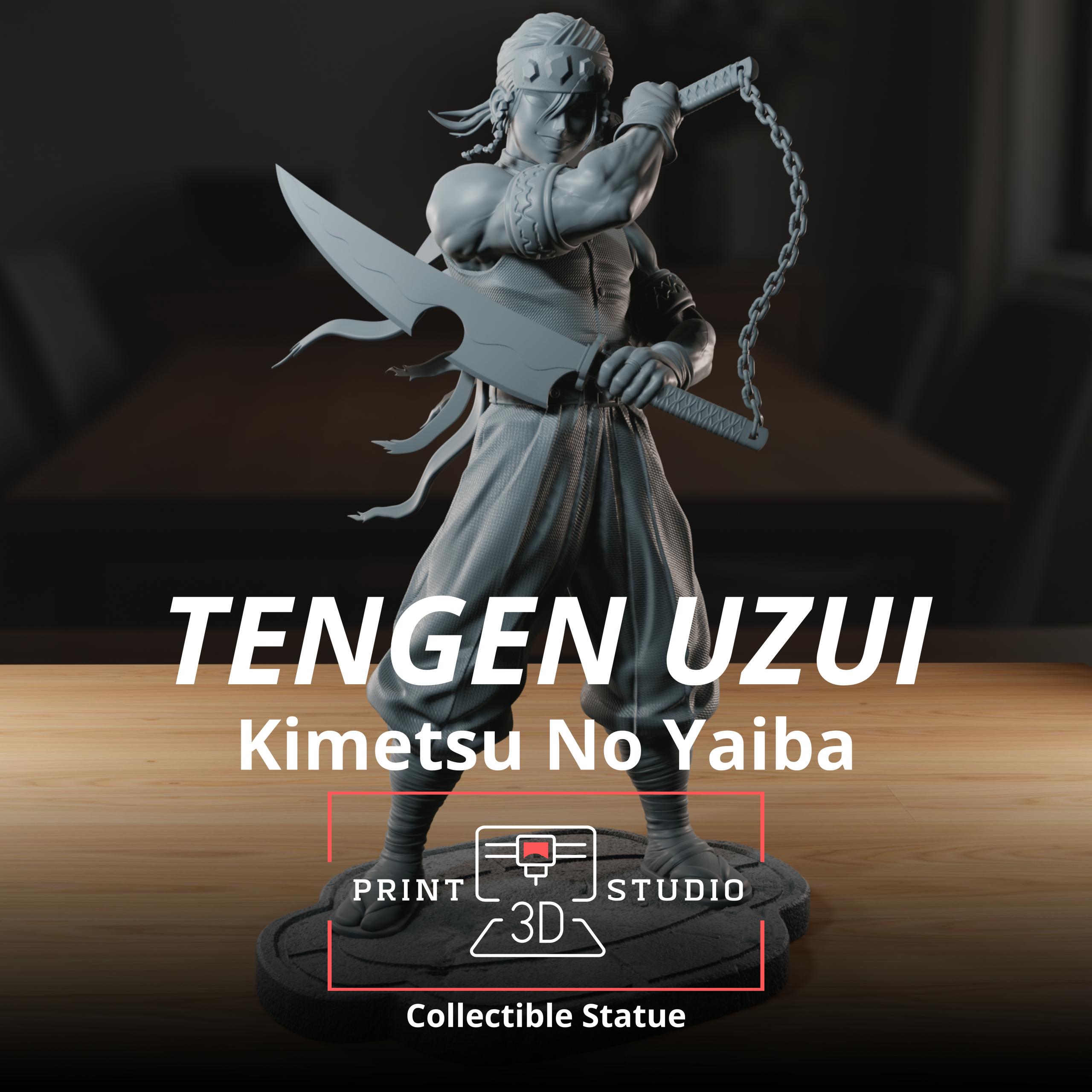 The Sound Hashira-High Detailed 16K 3D Printed Figure