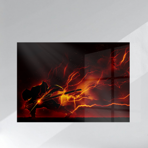 Cuadro de Metacrilato Zenitsu Agatsuma - Kimetsu no Yaiba (Demon Slayer)