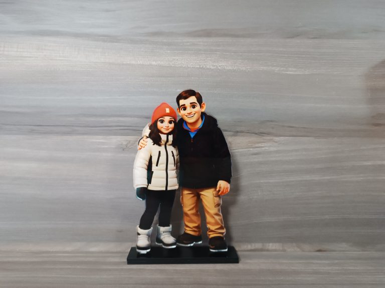 figura cartoon pareja personalizada
