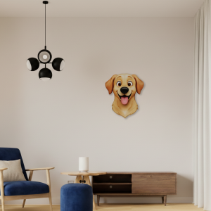 Arte de Pared Personalizado a Todo Color: Silueta 2D de tu Mascota