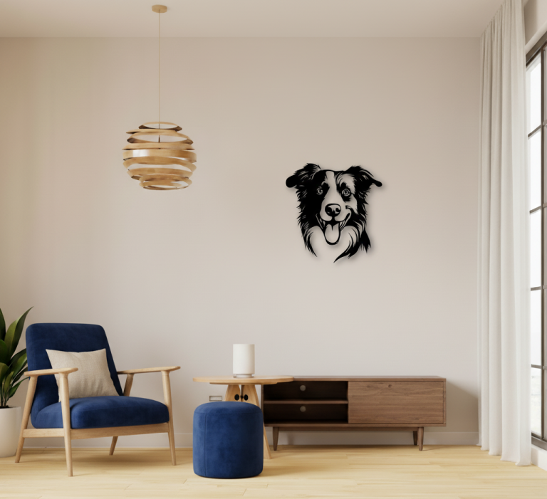 Decoración mascotas - silueta un color