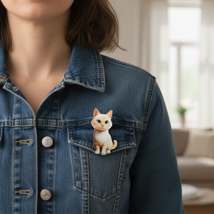 Broche Artesanal "Tu Mascota en Miniatura": Accesorio Personalizado