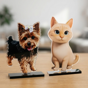 Figura personalizada de tu mascota en metacrilato 2D | Figura hecha a mano