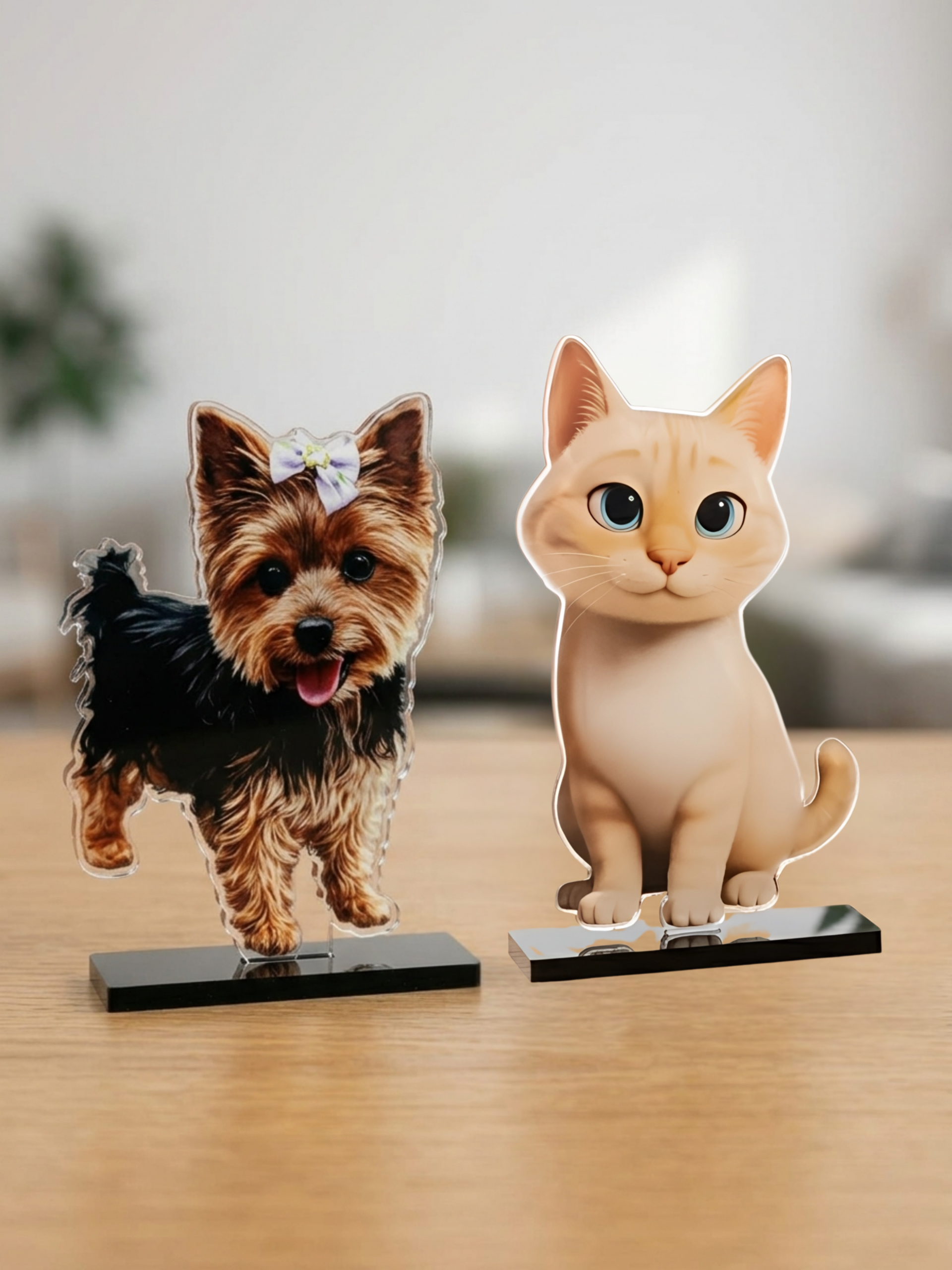 Figura personalizada de tu mascota en metacrilato 2D | Figura hecha a mano