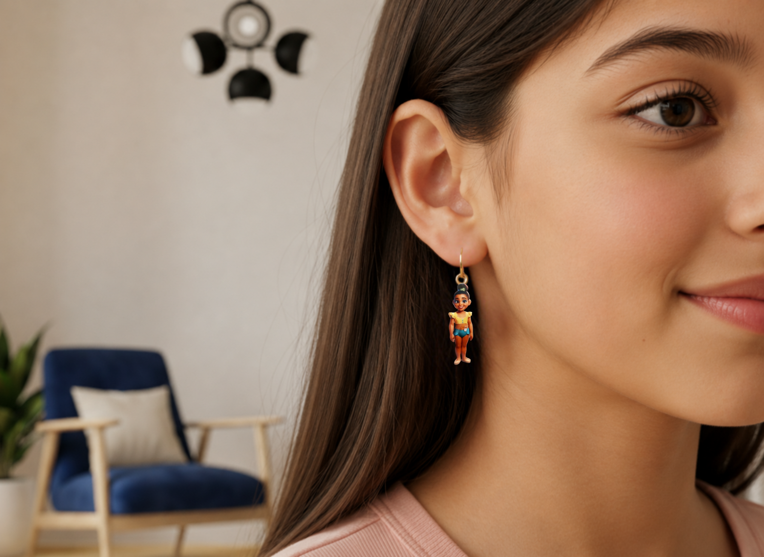 Pendientes Personalizados para niñas - Joyería Personalizada - ¡Elige su temática favorita! - Imagen 2