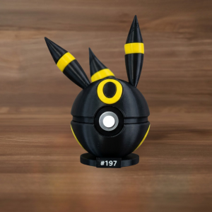 Pokéball Temática de Umbreon (#197) – Figura de Colección con Peana