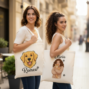 Tote Bag "Mi Compañero Fiel": Bolsa de Algodón Personalizada